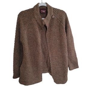 Vintage Susan Ess Chunky Knit Open Front Cardigan